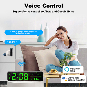Sensor de temperatura y humedad WiFi Tuya con función de reloj, higrómetro de monitoreo en tiempo real y Sensor de termómetro, registro de datos - Product Image 5