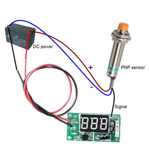 Taidacent 5V 12V 24V Sin memoria Módulo de contador de disparo NPN de bajo nivel Módulo de medidor de conteo 3 dígitos Pantalla roja Contador digital - Product Image 4