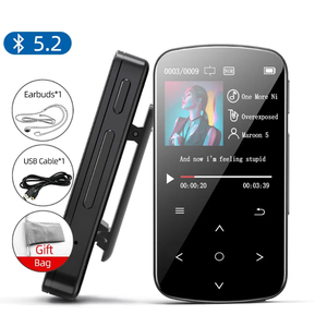 เครื่องเล่น MP3ขนาดเล็กแบบมีคลิปสำหรับเล่นกีฬาพร้อมบลูทูธ5.2เครื่องเล่นเพลงแบบ lossless HI-FI แบบพกพาวิทยุเอฟเอ็มเครื่องบันทึกเครื่องวัดจำนวนก้าว - Product Image 6