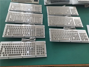 103 <strong>Keys</strong> Full-Size Industrial Metal <strong>Keyboard</strong> with Numeric Keypad for Kiosk Applications - Product Image 5