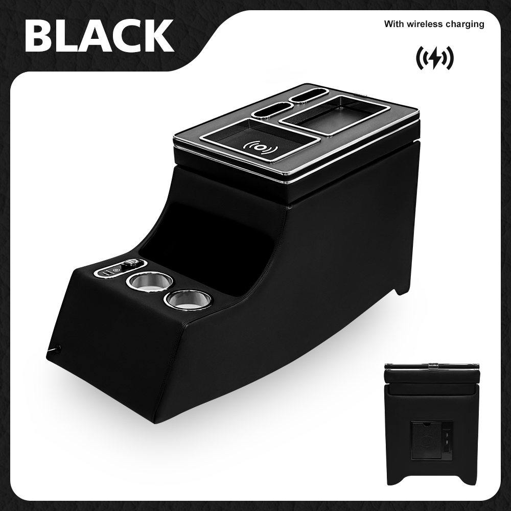 Noir avec chargement sans fil USB+