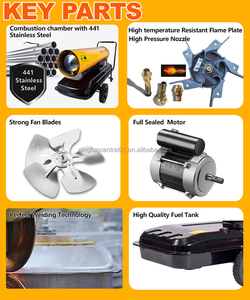 50kw hoạt động ổn định công nghiệp trực tiếp dầu đốt DIESEL dầu hỏa nóng cho gà brooder nhà lợn trang trại - Product Image 3