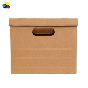 16.2由12.5 10.5英寸天然瓦楞纸板信/法定存储文件箱，带提离盖 - Product Image 4