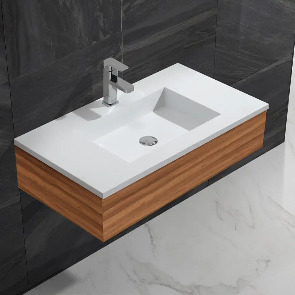 Lavabo banheiro oyma piercing europeu, lavatório de banheiro para bancada acrílico superfície/gel casaco em resina moderno