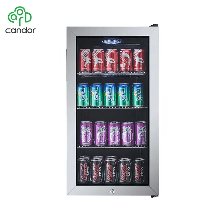 Candor: nevera para refrescos con compresor de 88L, nevera para refrescos, ETL JC-88 latas con/CE/ROHS