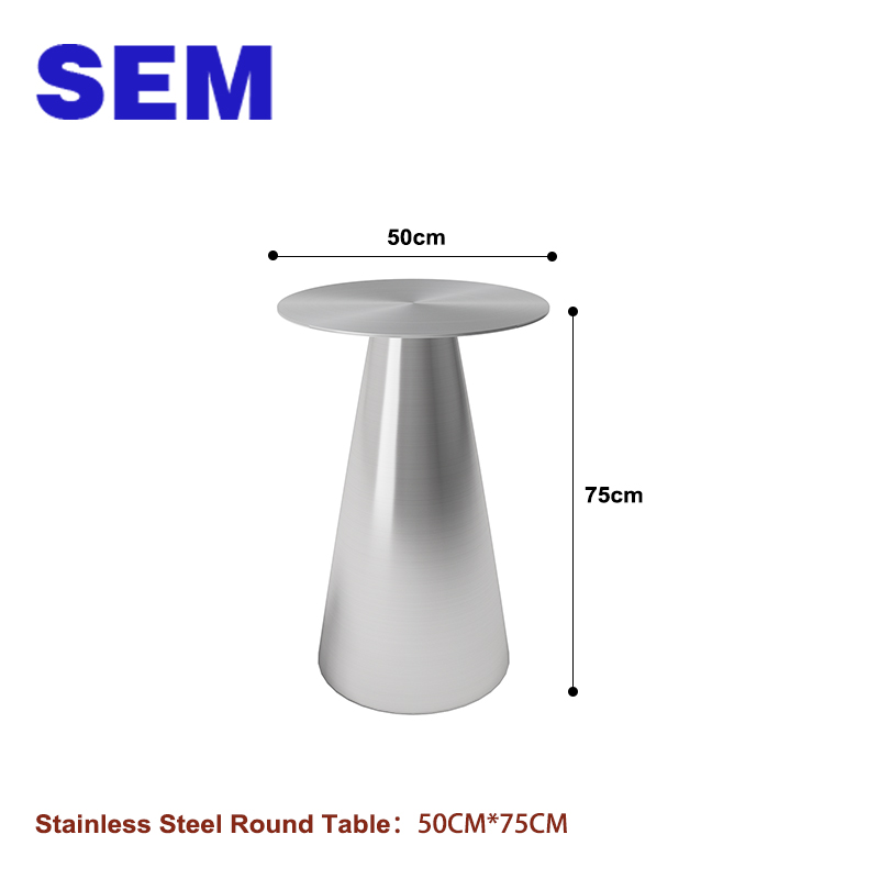 50*75CM Stainless Steel Round Table