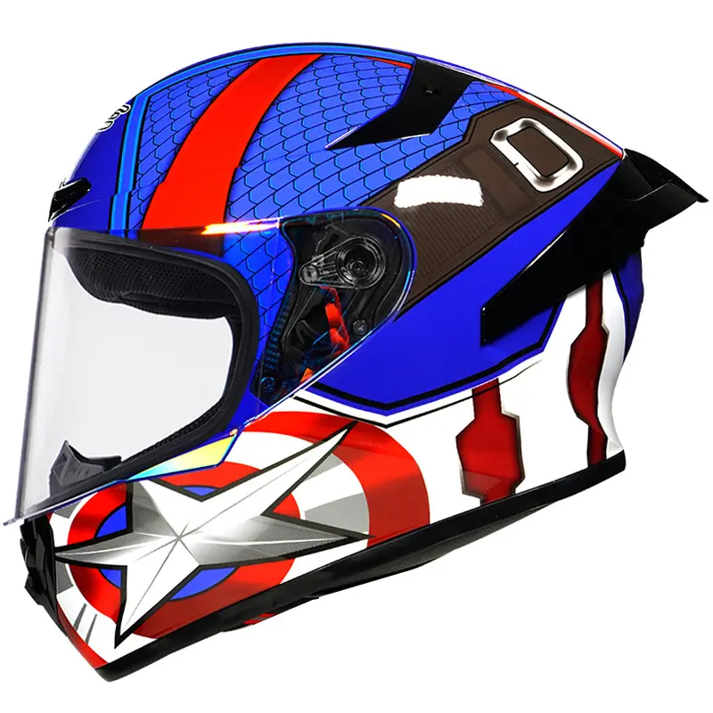 Groothandel Motorfiets Mode Full Face Helm Dot Mannen Open Gezicht Helmen Off Road Helm