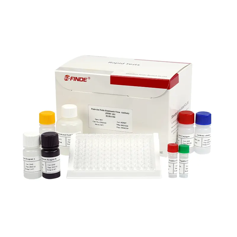 Peste des Petits Ruminants Virus Antibody ELISA Test Kit Instrumento veterinario para la detección de PPRV Ab en ovejas y cabras