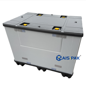 Caja de manga de palé de plástico Contenedor a granel apilable plegable para almacenamiento y logística industrial - Product Image 2