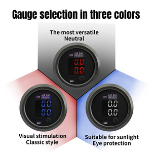 Không khí treo Kit 12V solenoid valve Manifold Van không khí đi xe điều khiển với hiển thị kép đo áp suất không khí và khung chuyển đổi - Product Image 4