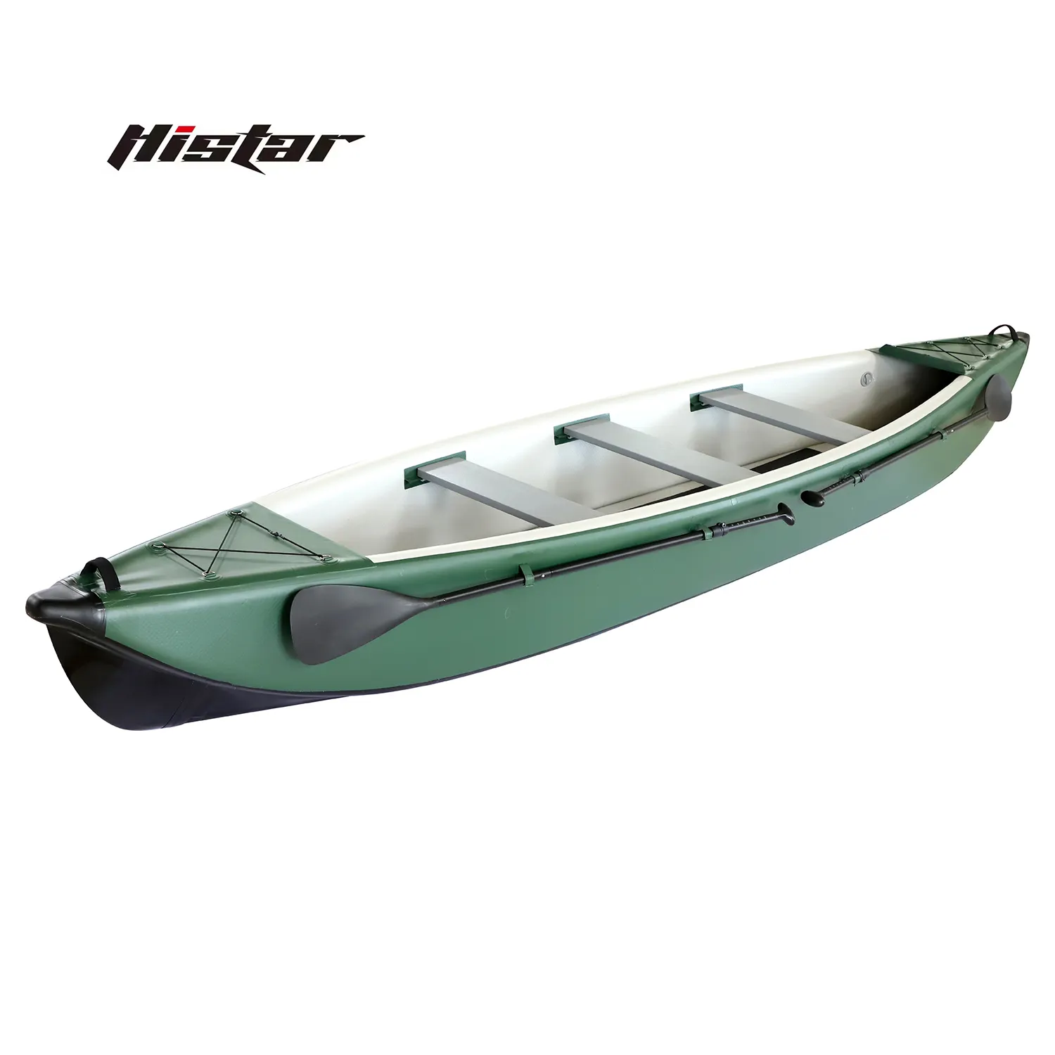 Histar Personalizado 16 Pés 4.88m 3 Seaters Remo Barco Full Drop Stitch Canoa De Pesca Inflável/Caiaque