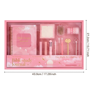Imoda İncil çalışma günlüğü kiti dizüstü nötr kalemler yer imleri ve yapışkan notlar inanç tabanlı S.O.A.P yöntemi ile komple Set - Product Image 6