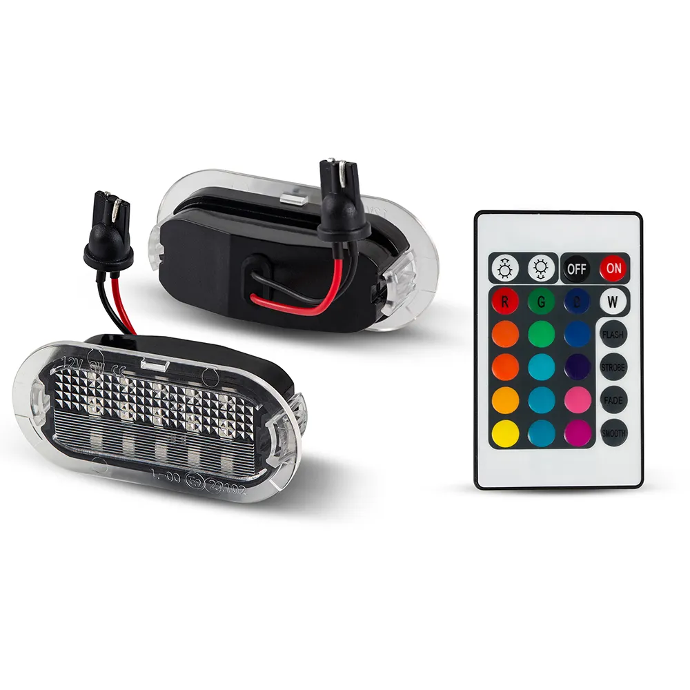 Chất lượng cao RGB màu LED cửa lịch sự ánh sáng cho VW bọ cánh cứng/Bora/Golf/Skoda/Ghế CANBUS thiết kế