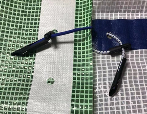 Rivestimento per ponteggi telo di contenimento per impalcature in tela cerata Leno per impalcature a strisce Flamesafe per rete da costruzione