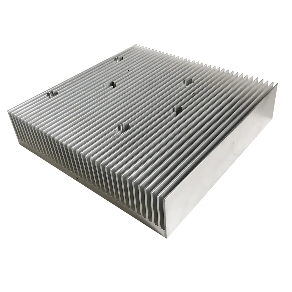 Prix usine haute puissance LED dissipateur de chaleur carré dissipateur thermique en aluminium 200(W)* 44(H)* 200(L)mm