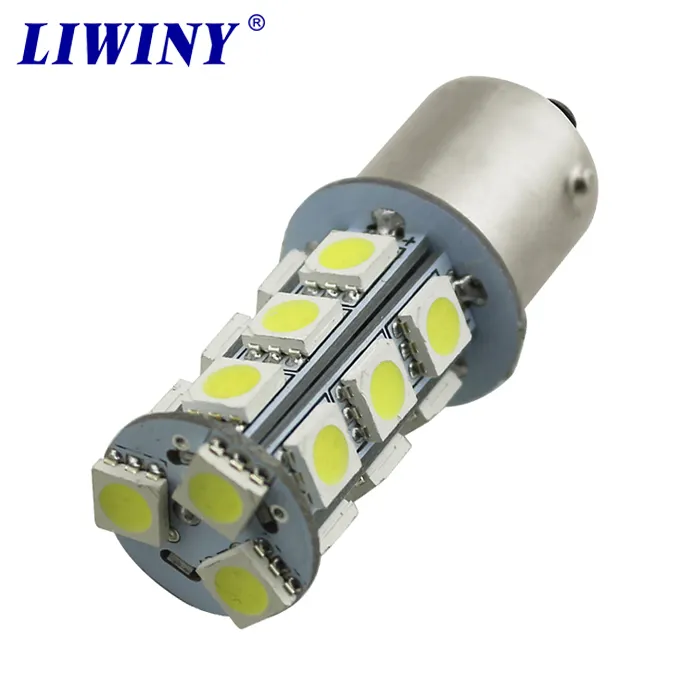 Liwiny 12 elektronik flaş ampul T20 S25 T25 1156 1157 LED BA15S 5050 18SMD dönüş sinyali fren park gün çalışan ışık ampul