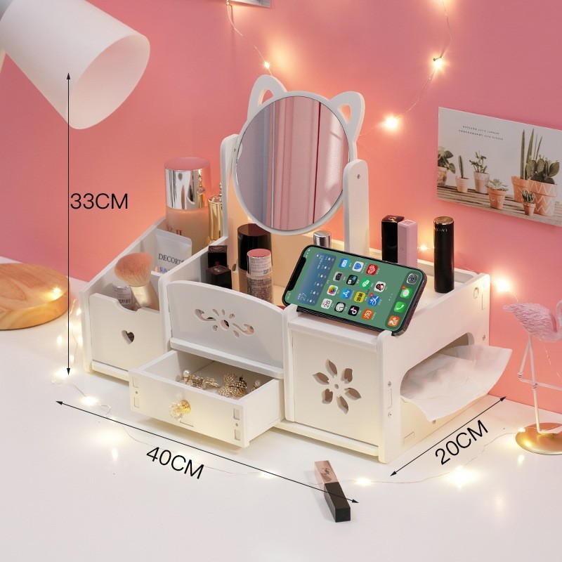 Extra Large Cat Mirror Tissue Box