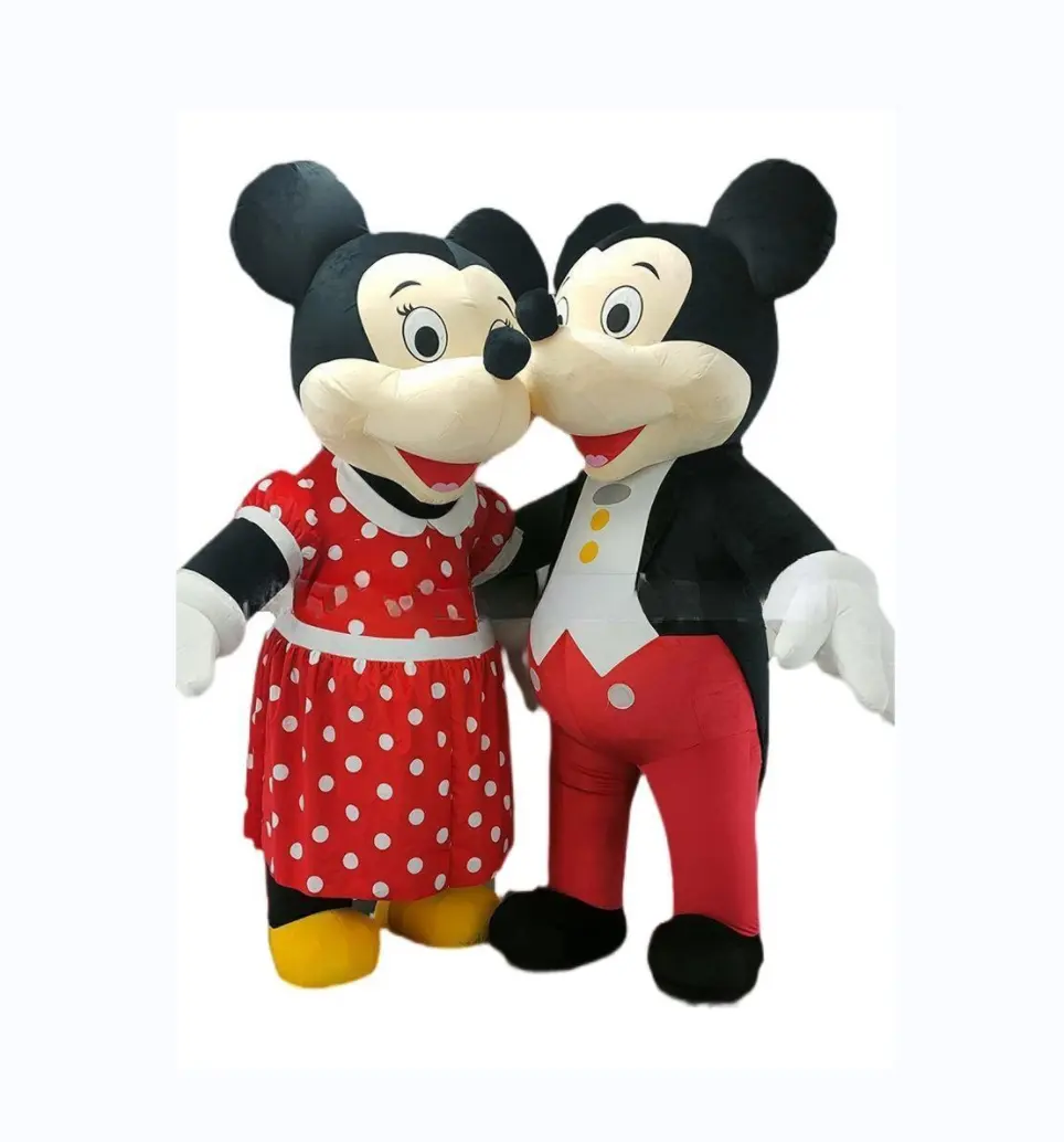 Inflable mikymouse mascota disfraz Cosplay fiesta carnaval adulto vestido chico cumpleaños publicidad baile boda