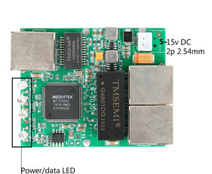 Özel DC 5-15V 10/100/1000Mbps 3 port Ethernet anahtarı PCB /Mini Gigabit ağ anahtar modülü - Product Image 6