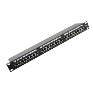 Cable de parche Ethernet RJ45 Cat6, 24 puertos, Panel de parche Stp Cat6, 19 pulgadas, 1U, estante de red Rj45 - Product Image 1