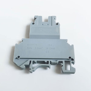 UKK3 Bloque de terminales de carril DIN de doble capa Conector de cable modular universal PA66 Bloque de terminales de alimentación - Product Image 3