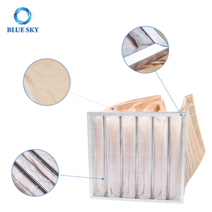 Özelleştirilmiş sentetik cep hava filtresi 20 ''x 20'' x 20 ''MERV 14 yedek cam elyaf hava filtresi <span class=keywords><strong>6</strong></span> iç çanta filtresi