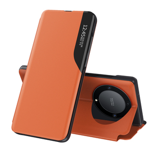 豪华PU皮革后盖荣誉X9a智能视窗翻盖手机外壳 - Product Image 1