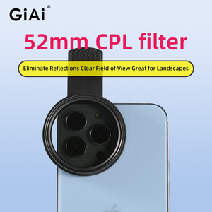 Filtro de lente polarizador Circular recubierto GiAi de 52mm con Clip Clap Combo CPL Filter 3 en 1 Set Accesorio de teléfono para teléfono móvil - Product Image 2