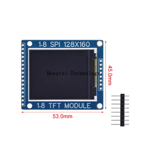 Módulo TFT LCD de 1,8 pulgadas con placa posterior de PCB Puerto serie SPI DC 3V-5V Solo se requieren 4 IO - Product Image 2