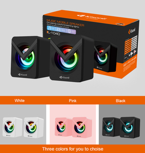 Altavoces de ordenador con cable USB, sistema de sonido envolvente, altavoces LED para PC, graves para juegos, con cable USB para ordenador de escritorio portátil - Product Image 5