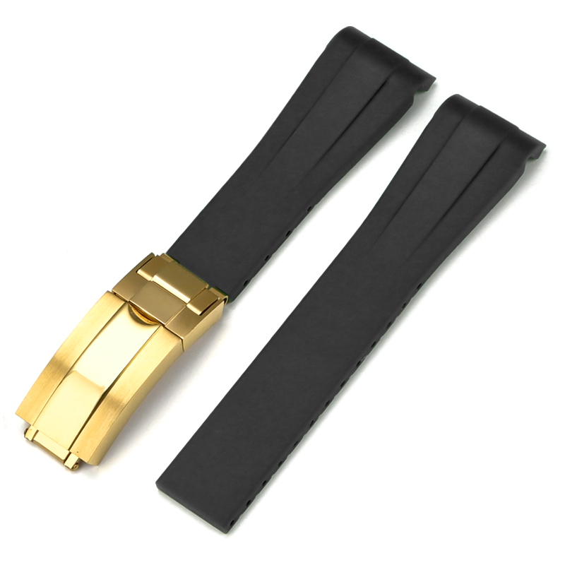 Negro + broche de oro