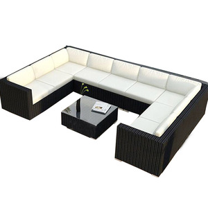 Veranda <span class=keywords><strong>1</strong></span> + 3 + <span class=keywords><strong>1</strong></span> kesit yemek konuşma koltuk takımı rattan hasır bahçe mobilyaları kanepe düşük masa yastık ile set