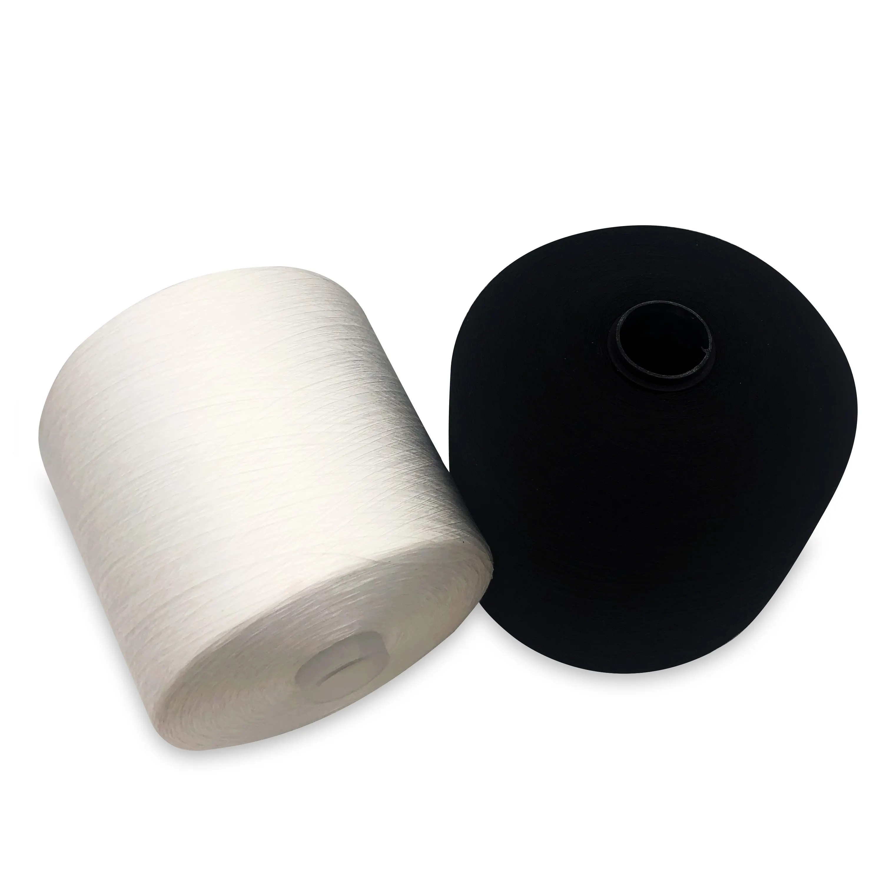 Yeni tasarım çin fabrika 100 eğirilmiş polyester dikiş iplik 60/2 rw