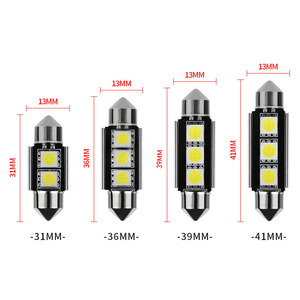 Toptan otomotiv Led tavan ışığı Cnabus polar olmayan çözme çift İpucu 5050 3smd okuma işık plaka işık - Product Image 3