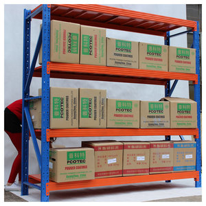4 estantes Longspan Garaje Estanterías Sistemas de almacenamiento Carga 200kg por estante Estante sin pernos Fábrica de estantes para manejo de materiales industriales - Product Image 3