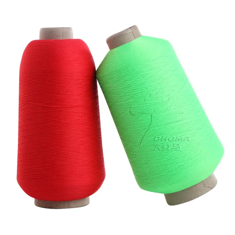 Polyamides 6 yarn high stretch nylon dty yarn hank dyed colorful 70d/2 nylon sewing thread for covering stitch