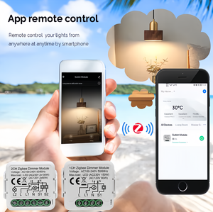 1/2 Gang Tuya smart ZIGBEE диммер модуль беспроводной пульт дистанционного управления выключатель модуль реле домашний автоматический голос Alexa - Product Image 5