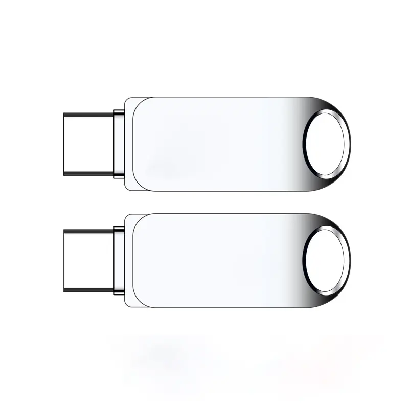 Mini metal USB Flash drive for Phone Swivel OTG USB stick drive 2GB 4GB 8GB 16GB 32GB 64GB Custom Logo Type C Usb Storage Stick