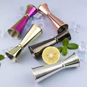 Fabrika doğrudan Bar kokteyl Jigger kişisel özel jigger çift fincan cooper ve gümüş jigger ile ölçek işareti - Product Image 1