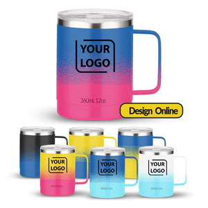 クリスマスプロモーションギフト用のカスタムプリントコーヒーカップマグセットプレーン厚手のMr and Mrs Thermal and Coffee Travel Mug Set - Product Image 2