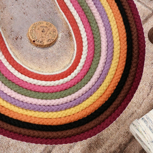 Bán buôn 6mm màu bện macrame bông sợi dây dây sáp loại cho Giỏ dây rút và sử dụng hàng may mặc - Product Image 3