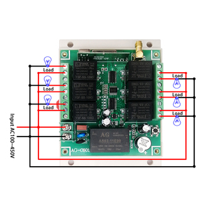 Placa controladora automática de puerta de garaje enrollable 433MHz ABS RF receptor inalámbrico características código de aprendizaje para plástico hecho a distancia - Product Image 6