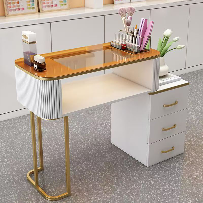 80cm glass countertop with cabinet