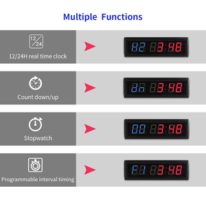 1.8 pollici Display a LED Timer digitale palestra intervallo allenamento Count Down/Up cronometro con telecomando per Garage palestra di casa - Product Image 4