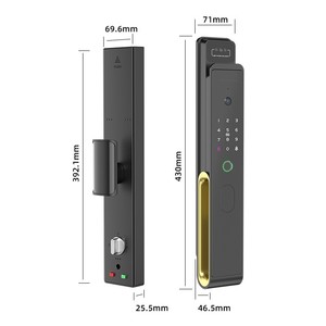 Nuova serratura digitale con riconoscimento facciale biometrico per riconoscimento digitale per interfono vocale remoto con serratura intelligente - Product Image 6
