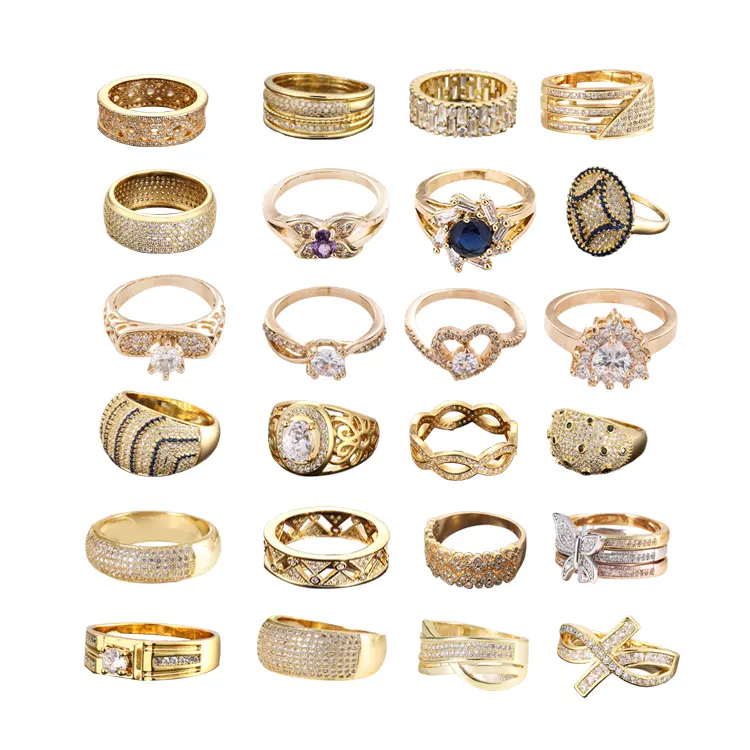 Dubai semplice ultima moda oro donne anelli disegni gioielli anello per ragazza e donna jewelri