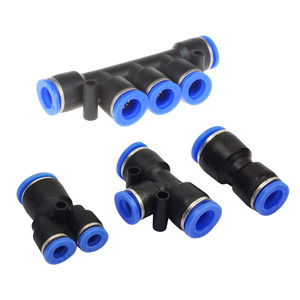 China Supplier PG PEG <strong>PW</strong> PKG Tee Straight <strong>Tube</strong> Quick Connector Push Pipe Plastic Air Hose One Touch Pneumatic Reducing Fittings