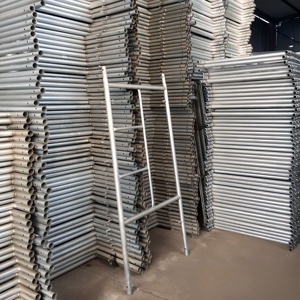Pre-andaime usado fácil galvanizado do quadro de aço de Echafaudage dos andaimes do metal para a construção