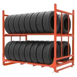 Sistema de bastidores de neumáticos ajustables Peterack estantes de apilamiento de neumáticos Almacenamiento de almacén estanterías de Metal de servicio medio Industrial