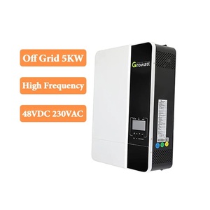 Growatt spf 5000es 5kw מחוץ לרשת חוט inverter עבור שימוש למגורים, גל סינוס טהור 60hz wifi מערכת סולארית היברידית